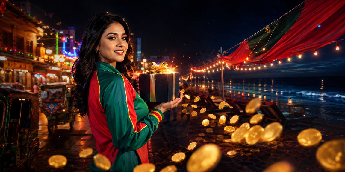 কক্সবাজার সমুদ্র সৈকতে ক্রিকেট বেটিং উপভোগ করছেন একজন তরুণ বাংলাদেশি খেলোয়াড়